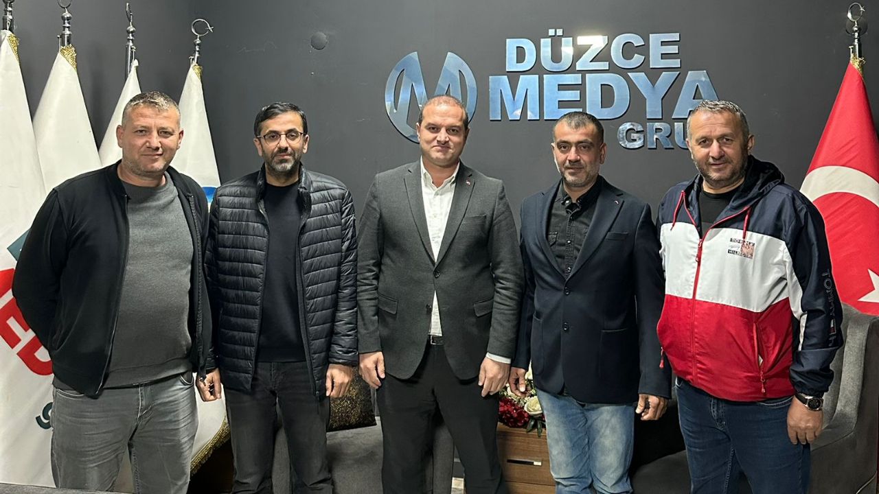 AK Parti Alaplı İlçe Başkanı Altan Güngör'den Düzce Gazeteciler Cemiyeti Başkanı Hakan Çakır'a Ziyaret