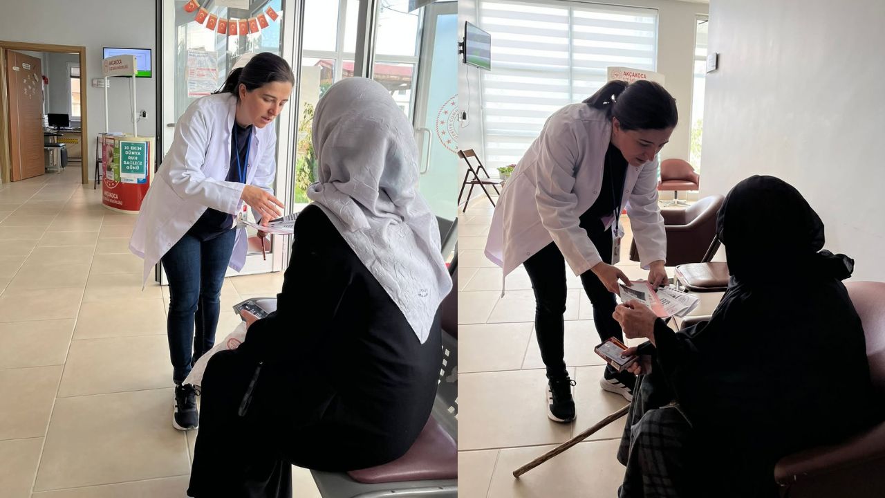 Akçakoca'da Sağlık Standı ile Vatandaşlara Bilgilendirme Yapıldı