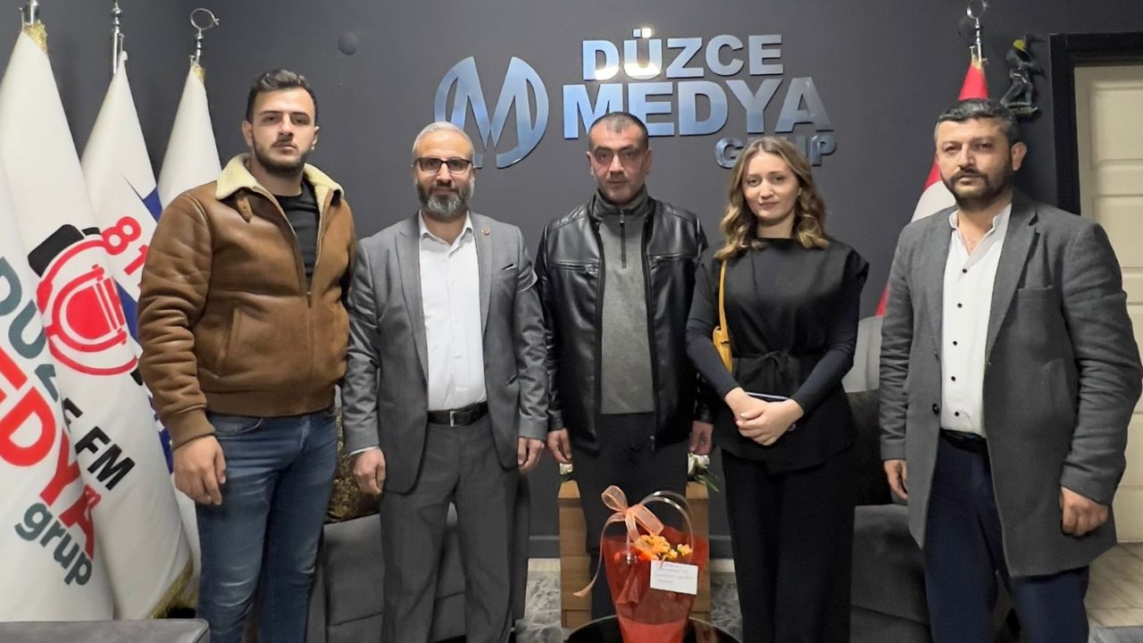 BBP Düzce Teşkilatından, Düzce Gazeteciler Cemiyeti Başkanı Hakan Çakır'a Anlamlı Ziyaret