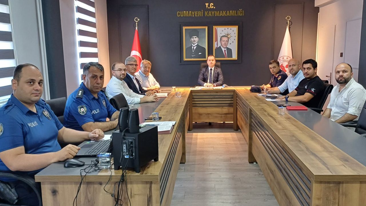 Cumayeri'nde Spor Güvenliği Toplantısı Gerçekleştirildi