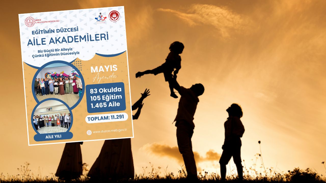 DÜZCE'DE AİLE AKADEMİLERİ MAYIS AYINDA 11BİNİ AŞKIN KİŞİYE ULAŞTI