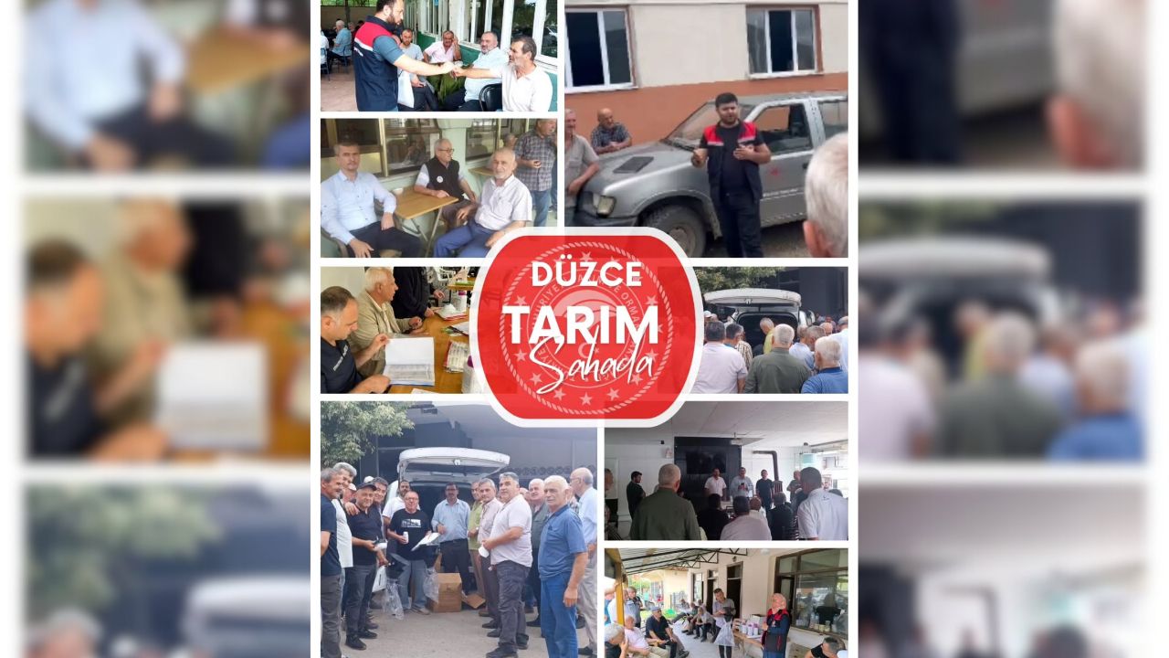 Düzce'de Cuma Buluşmaları Çiftçilere Tarımsal Gelişmeler Anlatıldı