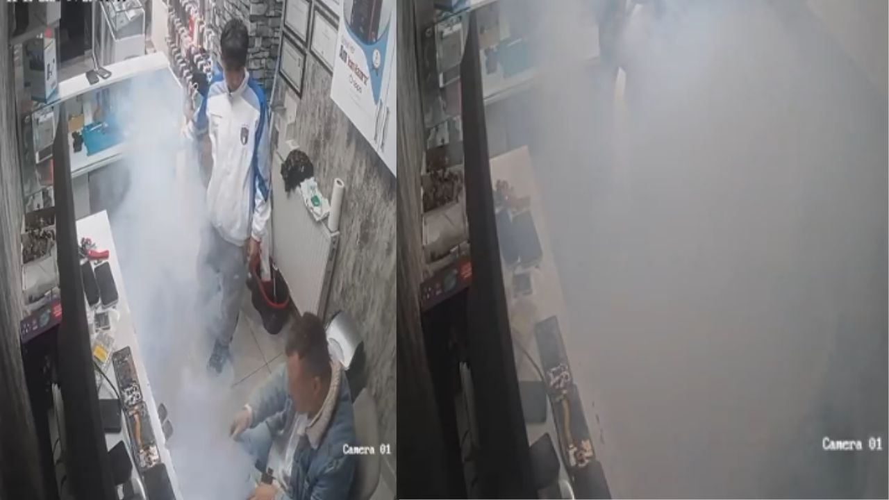 Düzce'de Telefon Tamirinde Korku Dolu Anlar; Batarya Alev Aldı