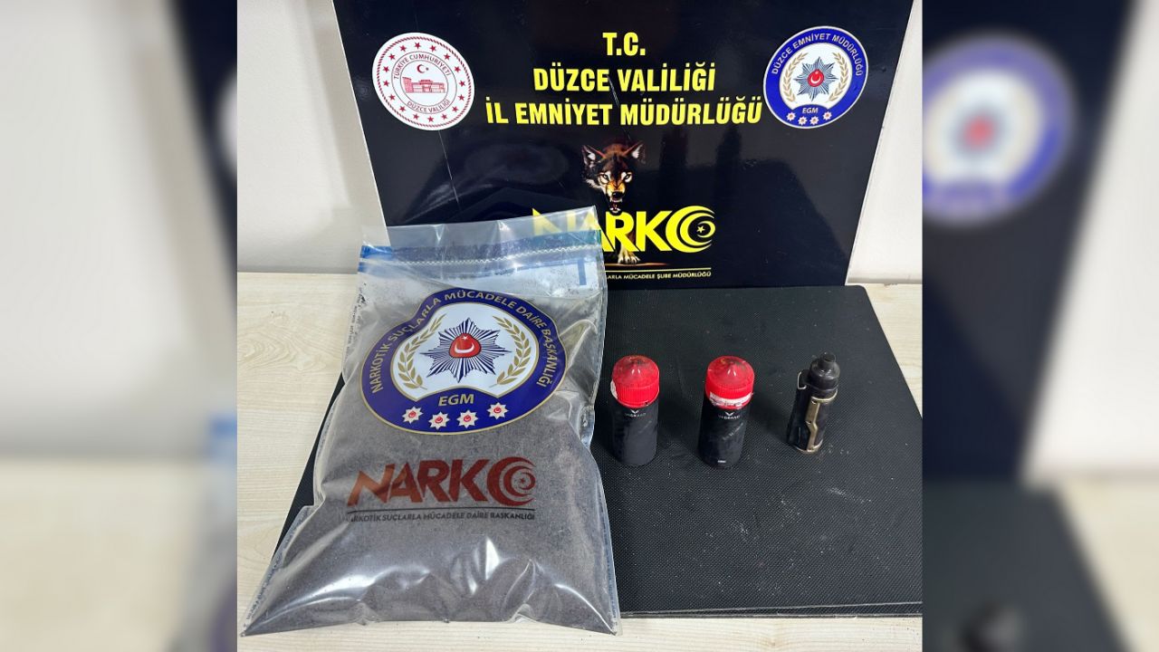 DÜZCE'DE UYUŞTURUCU OPERASYONU; 1 KİŞİ TUTUKLANDI