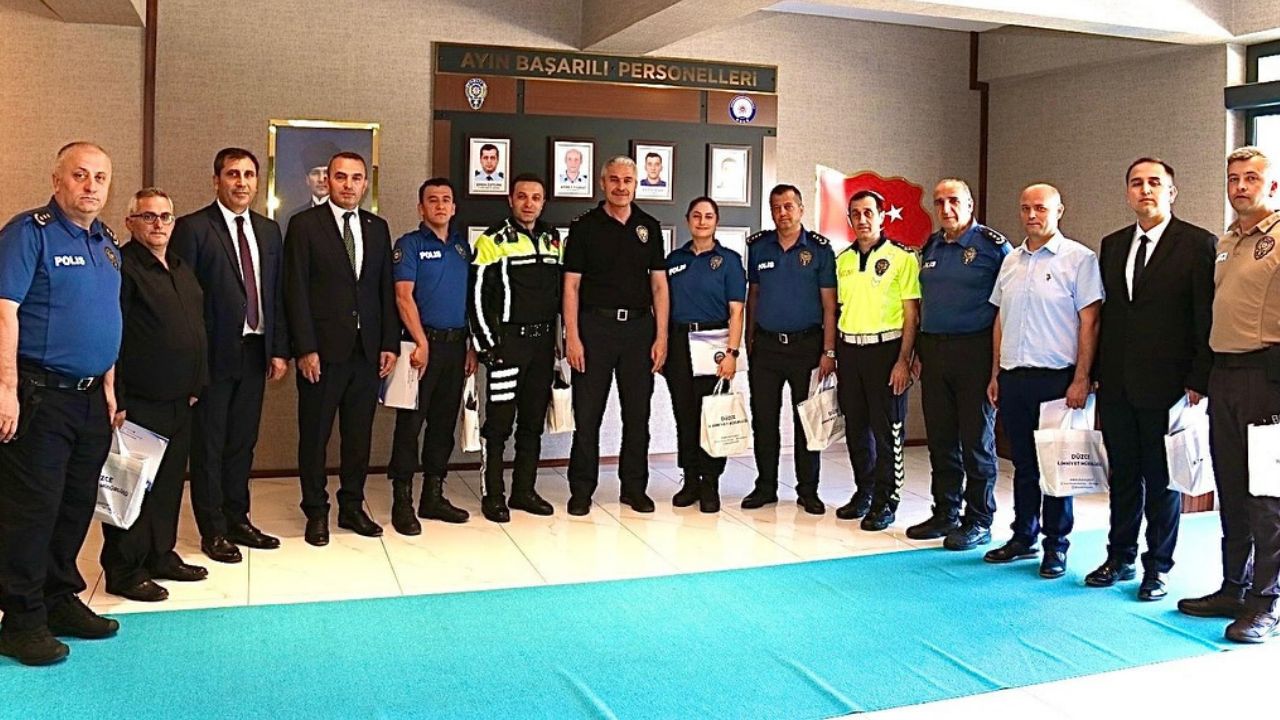Düzce Emniyet Müdürlüğü'nden Başarıya Teşekkür