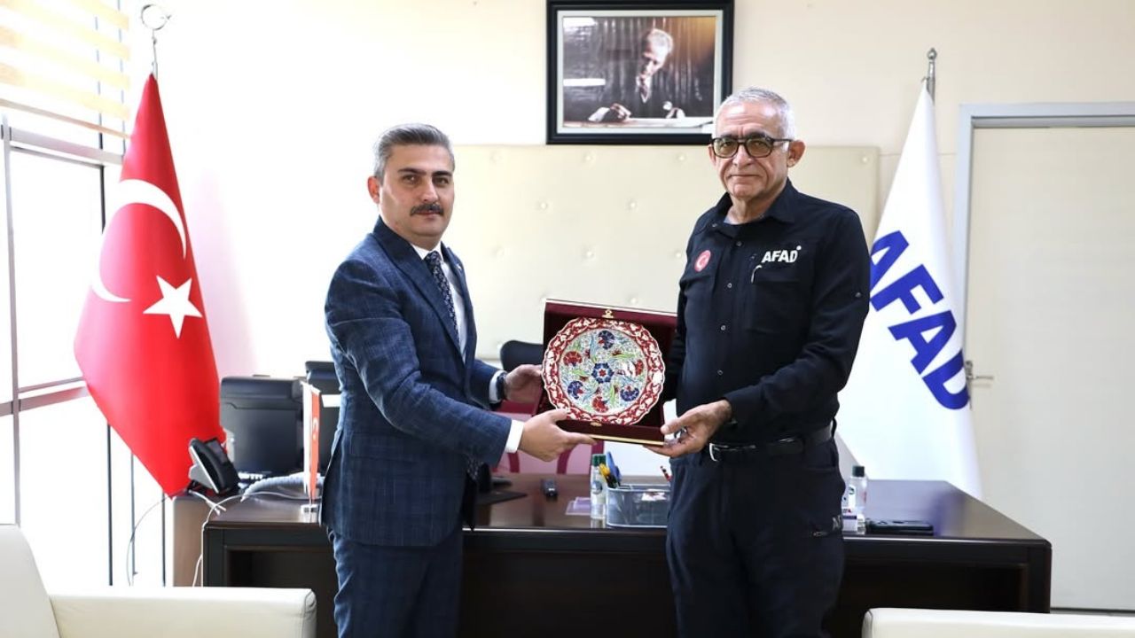 Düzce İl Özel İdaresi'nden AFAD İl Müdürü Ahmet Güngör'e Hayırlı Olsun Ziyareti