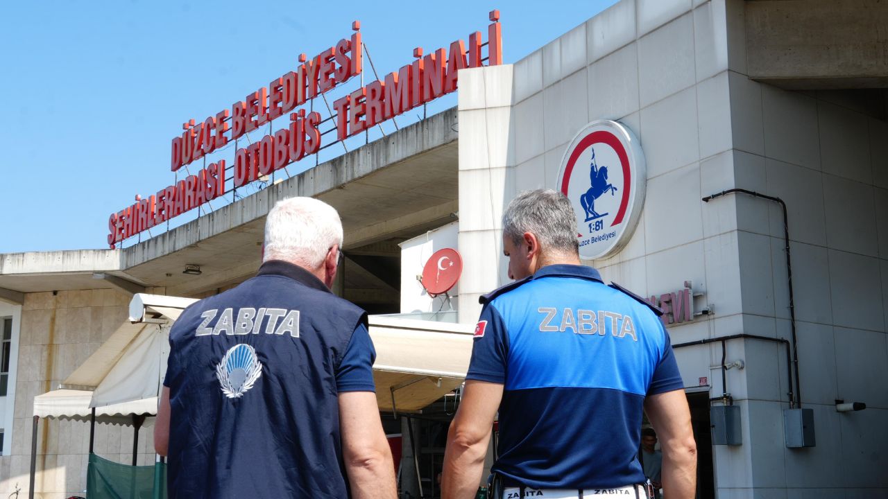 DÜZCE ŞEHİRLERARASI OTOBÜS TERMINALİ'NDE KAPSAMLI DENETİM