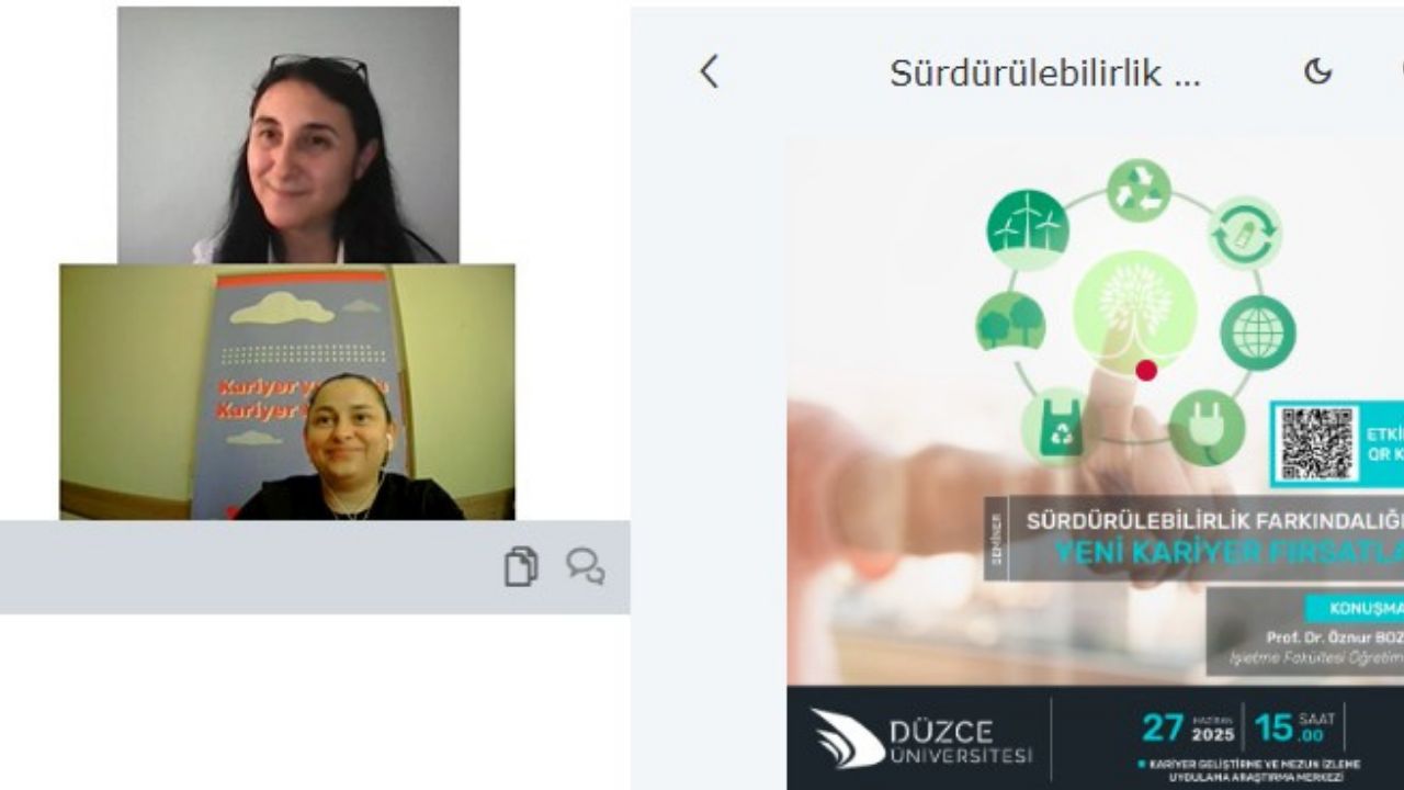 Düzce Üniversitesi'nden Sürdürülebilirlik ve Kariyer Fırsatları Üzerine Farkındalık Eğitimi