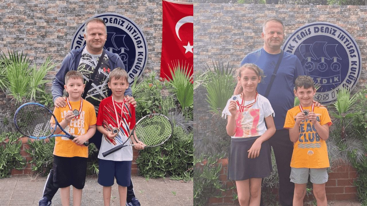 DÜZCELİ MİNİK RAKETLERDEN TENİSTE 3 GÜMÜŞ, 1 BRONZ MADALYA