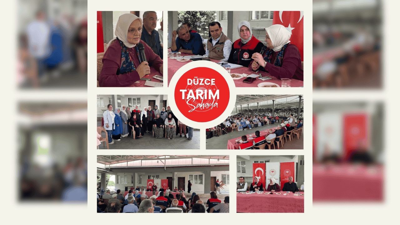 GÖLYAKA İÇMELER'DE TARIM SAHADA BULUŞMASI GERÇEKLEŞTİ
