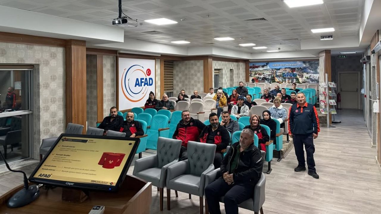KIZILELMA Arama Kurtarma Ekibi AFAD Eğitimlerini Tamamladı