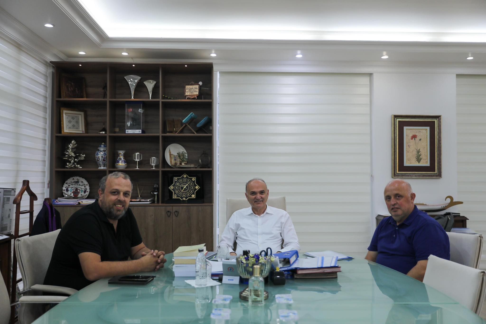 Murat ve Osman Saydam, Başkan Özlü'yü Ziyaret Etti