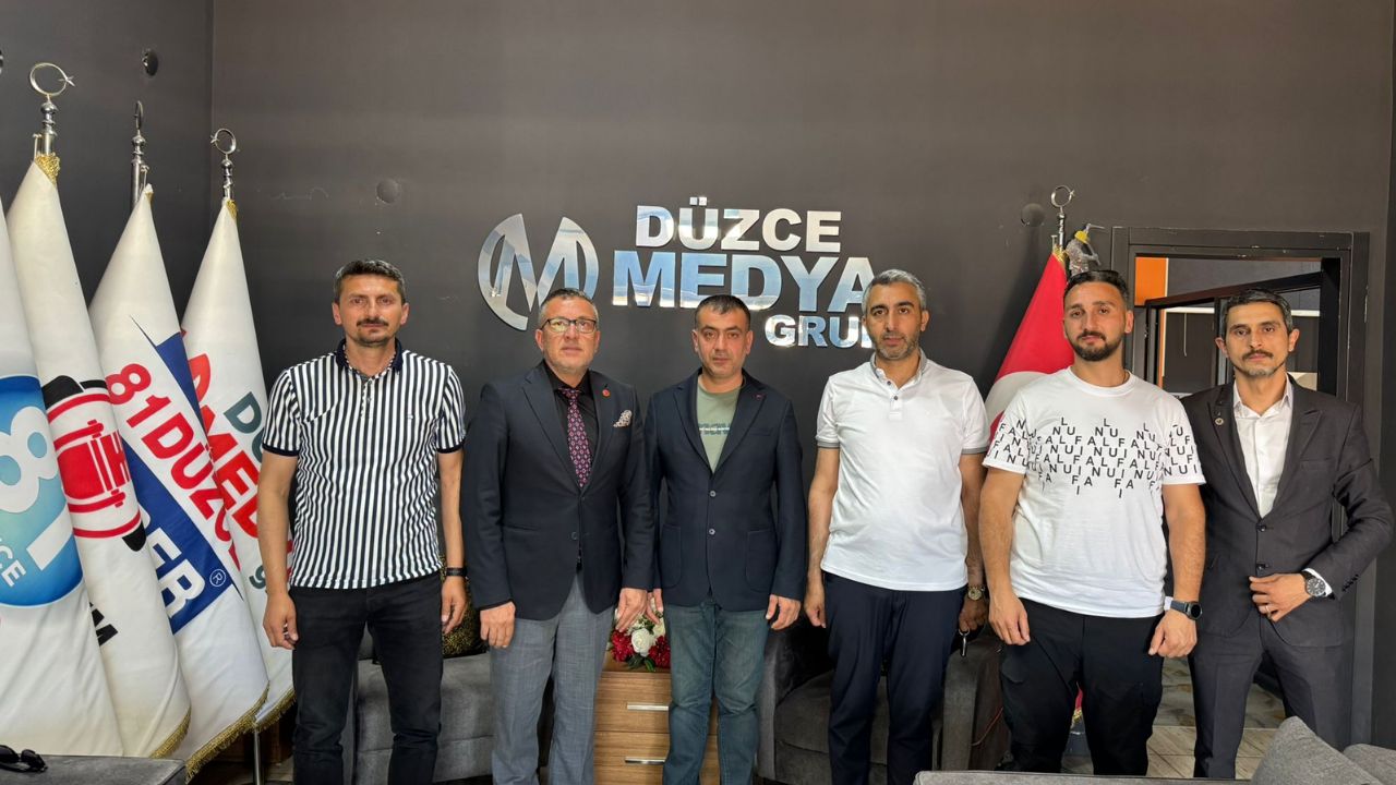 YENİDEN REFAH PARTİSİ'NDEN DÜZCE MEDYA GRUP' A ZİYARET