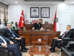 1. Sınıf Emniyet Müdürlüğüne Terfi Eden 3 İsimden Ergüder’e Ziyaret