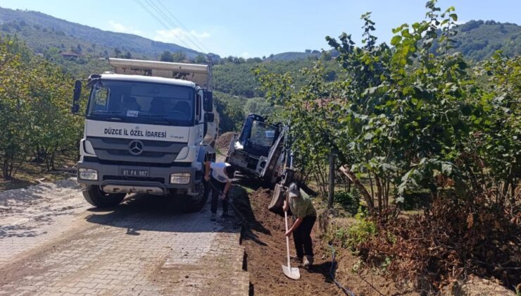 Ardıçdibi Köyü’nde Altyapı Çalışmaları Sürüyor