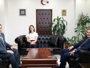 Ziraat Bankası’nın Yeni Şube Müdüründen Genel Sekreter Nuri Çelik’e Ziyaret