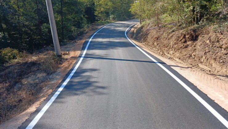 Yığılca’da Asfalt ve Yol Çizgi Çalışmaları Tamamlandı