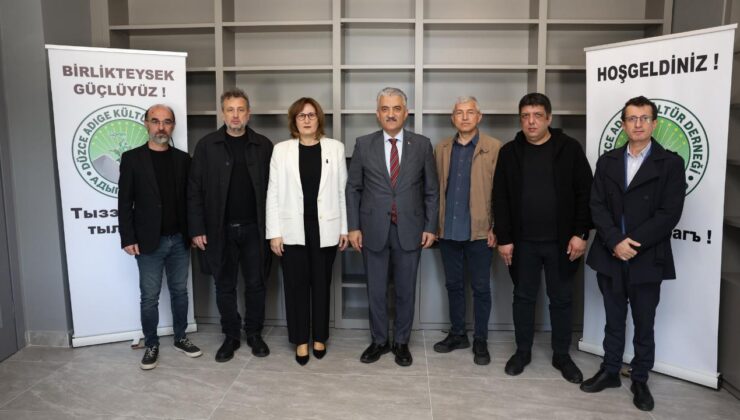 Vali Makas’tan Düzce Adige Kültür Derneği’ne Ziyaret