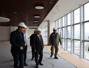 Rektör Sözbir, Düzce Üniversitesi Kütüphane İnşaatını İnceledi